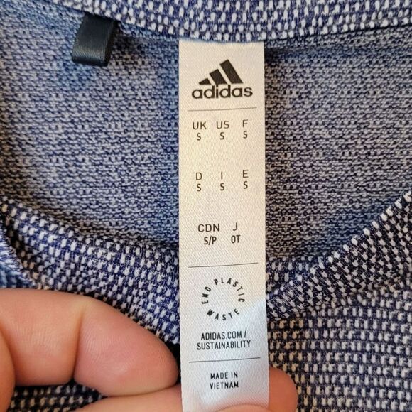 Adidas Women's Speckled Purple Sleeveless Mock Neck Top Size US S - Picture 3 of 6